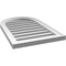 Ekena Millwork Round Top Surface Mount PVC Gable Vent: Functional, w/ 2"W x 1-1/2"P Brickmould Frame, 18"W x 28"H GVPRT18X2802SF - alternate 5